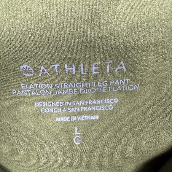 Athleta Elation Ultra High Rise Straight Leg Pants Legging Size L - Picture 4 of 5
